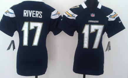 Nike San Diego Chargers 17 Philip Rivers Navy Blue Game Team Jersey